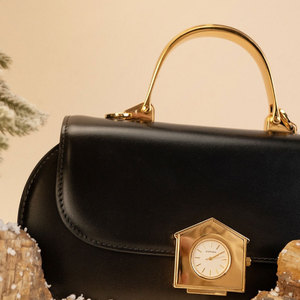 Borsa Nera <span class=keywords><strong>da</strong></span> Donna <span class=keywords><strong>da</strong></span> <span class=keywords><strong>Sera</strong></span>, <span class=keywords><strong>da</strong></span> Sposa o <span class=keywords><strong>da</strong></span> Festa con Manico in Metallo Lurex e Logo Personalizzato, Borsa di Design Casual - Product Image 3