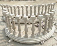 Balustre en pierre de marbre et de granit d'approvisionnement d'usine pour la balustrade d'escalier et le balcon