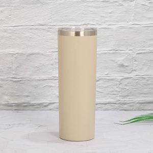 Gobelet isotherme droit en acier inoxydable à double paroi pour sublimation, 12oz 15oz 20oz 30oz, avec couvercle et paille - Product Image 4