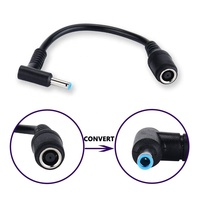 Adaptateur de connecteur de pointe de 7,4x5,0 mm à 4,5x3,0 mm pour HP Stream Spectre Pavilion Envy Elitebook Split Chromebook, cordon d'alimentation angulaire