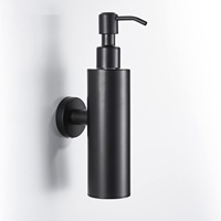 Distributeur de savon mural en acier inoxydable SUS 304, finition argent brossé, logo personnalisé au laser, pour shampoing, gel douche, savon liquide