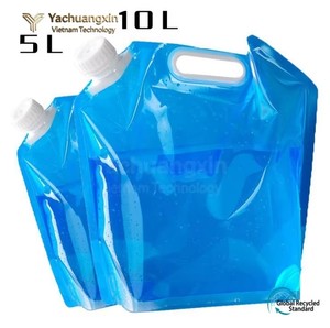Blue Foldable <b>Hydration</b> <b>Bladder</b> Plastic Water Storage Bag for Outdoor Use - Product Image 5