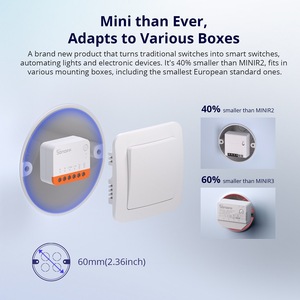 Interruptor Inteligente <span class=keywords><strong>SONOFF</strong></span> MINIR4 <span class=keywords><strong>WiFi</strong></span> 10A, Control de 2 Vías, Mini Relé Inteligente para el Hogar, Compatible con R5 S-MATE, Control por Voz con Alexa, Alice y Google Home - Product Image 5