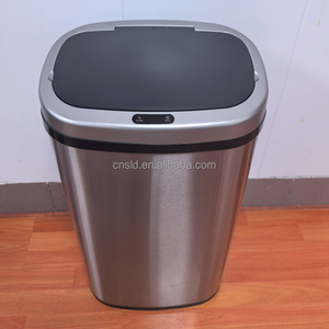 Poubelle intelligente à capteur 50L en acier inoxydable, la plus vendue en 2026, avec couvercle, fonctionnant sur piles, <span class=keywords><strong>pour</strong></span> cuisine, maison et bureau - Product Image 4