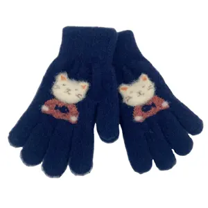 Hot Koop Kinderen Kids Knit Acryl Afdrukken Met Leuke Voor Winter Handschoenen