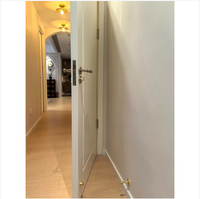 Puerta de Madera Sólida Personalizada para Dormitorio, Textura Natural, Artesanía Duradera para Renovación de Apartamentos, Villas y Hoteles