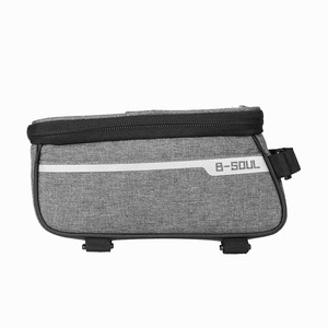 Sacoche de <span class=keywords><strong>selle</strong></span> B-SOUL pour VTT <span class=keywords><strong>et</strong></span> vélo de route, à fixer sur le potence ou le tube supérieur, avec doublure intérieure en polyester - Product Image 2