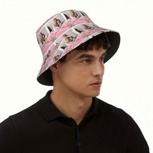 Casquette d'été légère en polyester personnalisable, chapeau bob à imprimé floral personnalisé, cadeau idéal pour la fête des mères pour maman, pour la pêche - Product Image 2