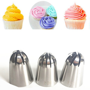 Stainless Steel Piping Nozzle 901 Flower Shape Reusable For Butter Cake Cookie Decorating - Product Image 5