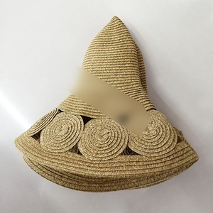 Sombreros de Paja para Mujer HJH79, Estilo Europeo y Americano, Primavera Verano, Flor Grande, <span class=keywords><strong>Plegable</strong></span>, Protección Solar, Playa, Casual, Panamá - Product Image 6