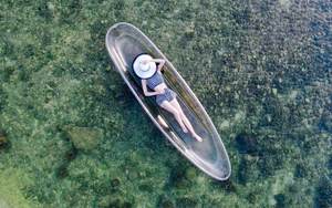 Vente Flash Kayak Lumineux à LED pour 2 Pagayeurs, Matériau <span class=keywords><strong>PC</strong></span> Léger et Durable, Bateau Transparent Idéal pour Sports Nautiques en Toute Saison - Product Image 2