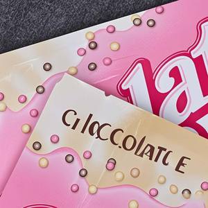 Custom 3 Side Seal Reusable Mylar Bags with Zipper Top for Chewing <b>Gum</b> and Chocolate Packaging Shock Resistant - Product Image 4