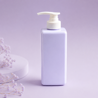 Botella Dispensadora de Champú Cuadrada de PET Vacía de 500 ml con Logotipo Personalizado, Botella de Plástico Recargable con Bomba para Loción, Acondicionador, Jabón Corporal