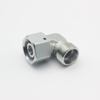 Pabrik Baja tahan karat EVW Standpipe elbow Reducer Tube Adapter dengan mur putar 90 derajat siku 2c 9/2d9 sambungan hidrolik lasan