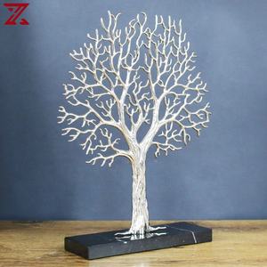 Base en marbre noir léger de haute qualité, arbre de <span class=keywords><strong>corail</strong></span>, accessoires de décoration en métal, artisanat - Product Image 4