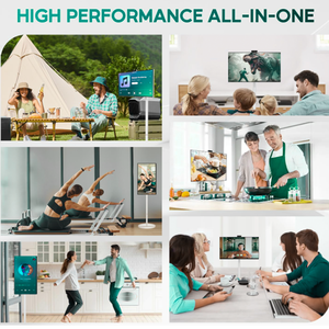 Téléviseur LED intelligent portable de 32 pouces 4K Android 14 <span class=keywords><strong>8</strong></span>+128 Go 60 Hz Écran tactile Moniteur blanc Caméra Magsafe 13 MP Batterie 10000 mAh - Product Image 5