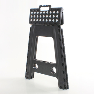Taburetes de paso plegables negros de 400 libras de capacidad con asa Taburete de paso plegable de plástico para <span class=keywords><strong>adultos</strong></span> y niños - Product Image 4