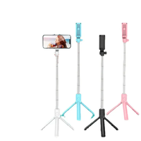 Nouveau 2026 pour dropshipping : Perche à selfie sans fil Bluetooth, mini trépied monopode extensible avec lumière d'appoint et télécommande pour téléphones iOS et Android