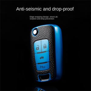 غطاء جلدي لمفتاح السيارة من البولي يوريثان الحراري, غطاء حماية لمفتاح السيارة من البولي يوريثان الحراري لسيارات شيفروليه شيفي كروز ماليبو ، واقي عالي الجودة لسيارات تراكس - Product Image 5
