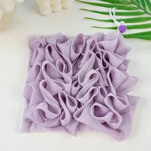 2 in 1 Bath Loofah Sponge with Drawstring Ball Bath Long Lasting Use Deep Cleansing Mesh Shower Sponge Mesh Shower Sponge - Product Image 5