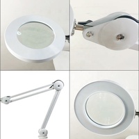 Cheap Beauty Equipment Adjustable Clamp 5X 8X 10X LED Magnifier Class Table Lamp