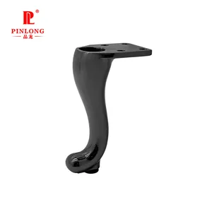 Sofa legs Metal vintage furniture legs European-style black zinc alloy legs for beds and sofas