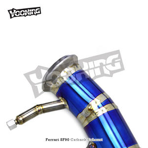 Système d'échappement en titane <span class=keywords><strong>X</strong></span>-Pipe pour <span class=keywords><strong>Ferrari</strong></span> SF90 3.9T V8 2019-2023 – Échappement Catback / Échappement complet de haute qualité - Product Image 3