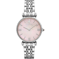 Montres-bracelets de luxe en acier inoxydable pour femmes avec cadran rose, affichage sportif unique à aiguilles, vente en gros et au détail pour femmes et jeunes filles
