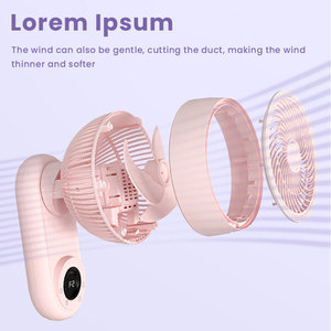 พัดลมติดผนังขนาดเล็กแบบพกพาติดตั้ง DC 18นิ้ว12V พร้อมพัดลมควบคุมระยะไกลสำหรับบ้าน - Product Image 4