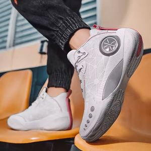 Chaussures de basketball de haute qualité en gros pour hommes, chaussures de sport confortables pour jeunes étudiants, idéales pour l'entraînement en extérieur - Product Image 2