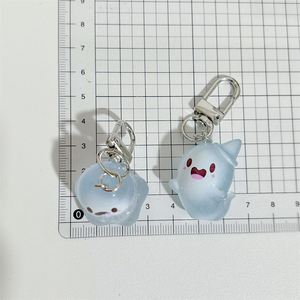 Porte-clés fantôme lumineux en résine 3D, pendentif veilleuse d'Halloween pour sacs, clés et breloques de téléphone, porte-clés de voiture (idée cadeau amusante) - Product Image 5