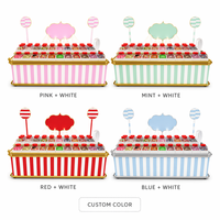 Kiosque de présentation de bonbons moderne sur mesure en bois et acier inoxydable pour centre commercial, magasin de confiserie
