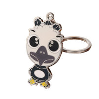 Porte-clés en métal personnalisés en gros, breloques de clés personnalisées avec des personnages de dessins animés, porte-clés promotionnels créatifs