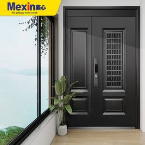 Mexin Ventilated Anti-Theft Waterproof Interior Steel Entry <strong>Door</strong> Home Security Breathable Middle Single Main <strong>Door</strong> 6280 - Product Image 3