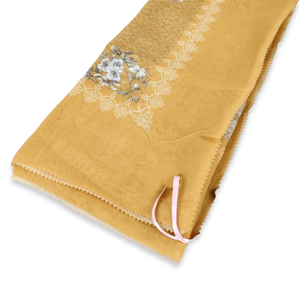 Hijab de algodón de manga corta de la serie Hanako, bufanda elegante con estampado Digital mostaza, mujeres musulmanas, tamaño libre, primavera étnica - Product Image 5