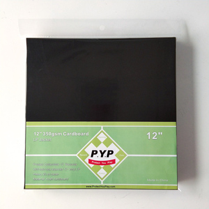 Vestes d'album en vinyle noir, 12 ", 33 RPM, 350gsm, en carton d'enregistrement, sans trou, <span class=keywords><strong>rangement</strong></span> - Product Image 5