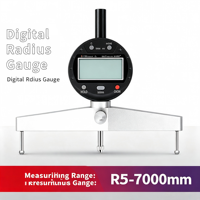 Shance Digital Radius Gauge 5-700mm Electronic Diameter Measuring Instrument for Inner/Outer Arc & Sphere R Measurement ±0.01mm