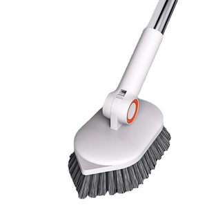 Brosse de nettoyage de sol multifonctionnelle réglable à 180 degrés avec manche en métal pour l'élimination des taches dans la salle de bain domestique - Product Image 5