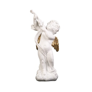 JY europeo retrò angelo scultura carina decorazione statua in resina soggiorno camera da letto ornamento piccolo angelo cupido - Product Image 1