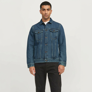 Custom Best <b>Material</b> Made Men <b>Denim</b> Jackets At Wholesale Cheap Price Men <b>Denim</b> Jackets For Best Selling - Product Image 1