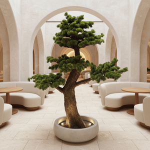 Albero di Pino Artificiale Realistico Personalizzato da 8, 15, 20 Piedi per Decorazione di Centri Commerciali, Case e Giardini - Product Image 2
