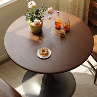 Mobilier de table à manger rond simple nordique, table basse ronde simple, câble de lit latéral de canapé, petite table de réception de salle à manger
