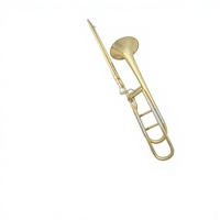 EarlMann Professional B Tenor Trombone with Gold Lacquer Finish-Factory Direct Sales