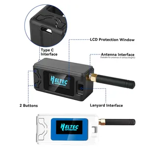 1 Takım <span class=keywords><strong>Heltec</strong></span> <span class=keywords><strong>ESP32</strong></span> LoRa V3 Modül Kartı SX1262 CP2102 Meshtastic LoRaWAN IoT Düğümü 915 MHz Anten Koruma Kutusu - Product Image 4
