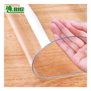Boligao Premium - Protection de table en vinyle transparent - Nappe en PVC imperméable - Housse de table en plastique transparente pour <span class=keywords><strong>cuisine</strong></span> et salle à manger - Product Image 1