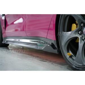 Extensión de alerón lateral de fibra de carbono real para Xiaomi Su7, protector de faldón lateral, difusor, accesorios para coche - Product Image 4