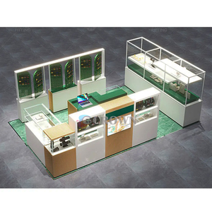 <strong>Fdesigning</strong> Cgalss Shelf Shade Display Nejewelry showcase Mall Kiosk Design Jewel Kiosk OEM - Product Image 4