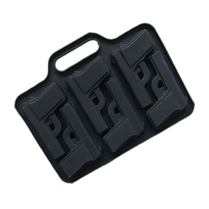 Moule en silicone à 6 cavités en forme <span class=keywords><strong>de</strong></span> pistolet pour glaçons, chocolats, bonbons, résine et plâtre - Product Image 6