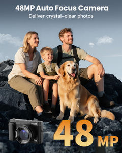 B2C Best-seller Appareil photo numérique 4K avec écran rabattable 48MP et 180 ° Design compact Point & Shoot Photographie YouTube Style rétro - Product Image 3