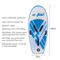 Hydroptère pour sports nautiques planche en aluminium gonflable avec remise nouveau design extérieur pvc planche en aluminium pour matériel de tréfilage